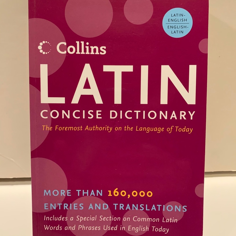 COLLINS LATIN CONCISE DICTIONARY.